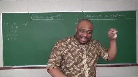 Rational Inequalities - Part 1