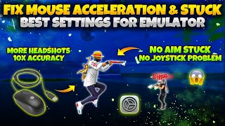How To Fix Mouse Acceleration &amp;  Mouse Stuck Problem In Free Fire PC | Bluestacks 5