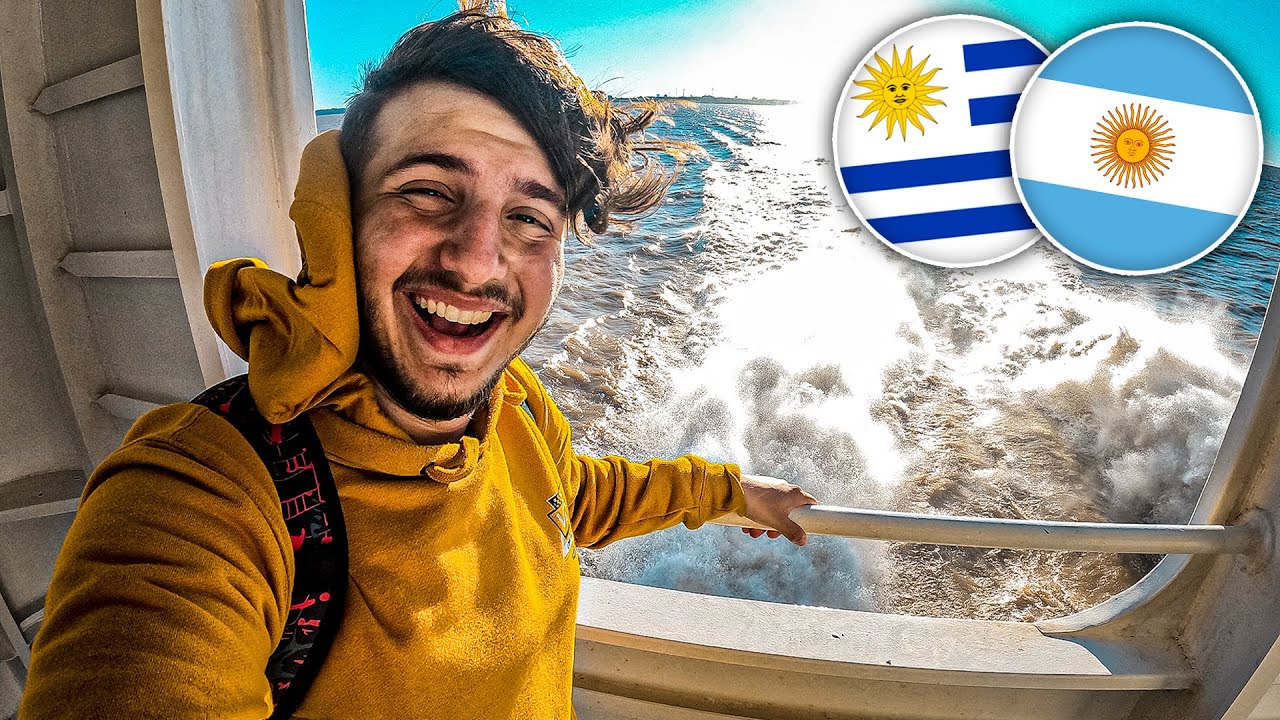 Cruzamos el RÍO DE LA PLATA en FERRY 🚢 | ¡De Uruguay a Argentina!