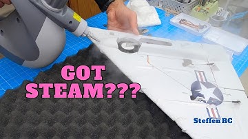 Repairing a foam RC Plane with steam