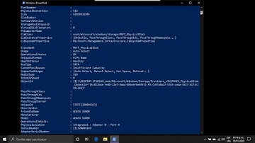 Powershell: obtener información de los discos en Windows 10.