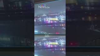 WARNING: The moment an Air Canada plane crashes into a fire truck at LaGuardia Airport