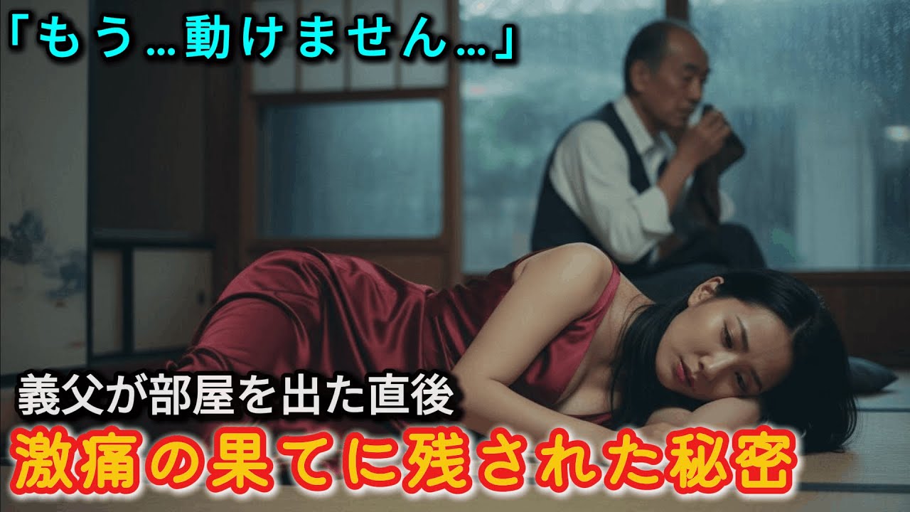 「お義父さん、もう動きません…」雨の密室で義父が施した“歪な救済”。夫には言えない空白の時間に起きた過ち。