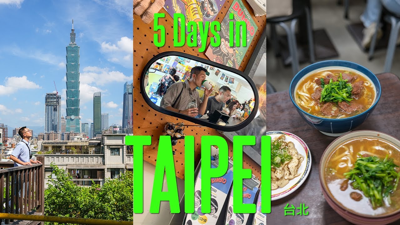 5 дней в Тайбэе 🇹🇼 Тайбэй (местная уличная еда, ночной рынок, модные кафе, места для фото) | поез...
