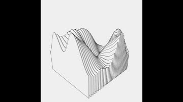 Wave of square. Draw by openFrameworks
