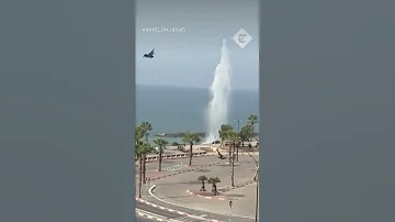 Hamas Rocket Falls Near Ashkelon In Israel 