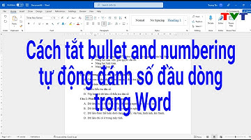 Cách tắt tự động đánh số đầu dòng trong Word  | Thủ thuật tin học
