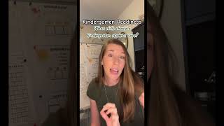 Kindergarten readiness part 1! #kindergarten #backtoschool #kindergartenteachers #shorts #parents