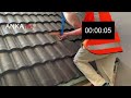 How to install temporary anchor point on tile roof  spanset anchor strap installation 2023