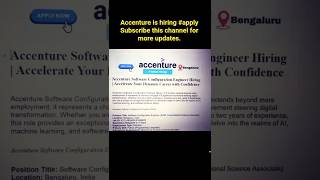 Python + Git? You&#39;re Hired at Accenture 🔥 | Software Job #job #jobsearch #freshers #shorts #trending