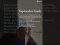 #septembergoals #shorts