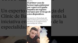 Hemorragia pulmonar por vaper.#supervivencia #curiosidades #sabiasque