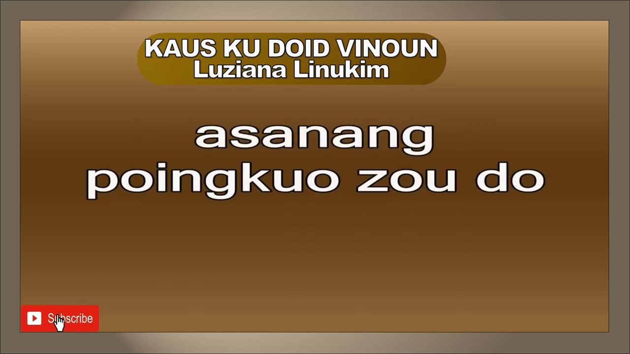 KAUS KU DOID VINOUN Luziana Linukim #kauskudoidvinoun #luzianalinukim
