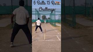 6 Balls 15 Runs Challenge | shorts cricket cricketshorts youtubeshorts worldcup ipl2023