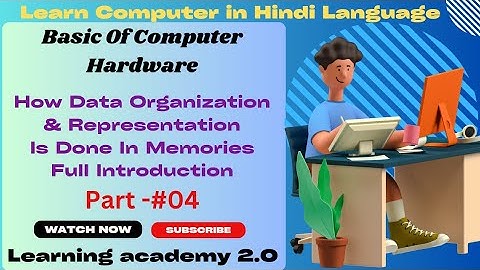 How Data Organization And Representation Is Done In Memories/Hardware Course/Learning academy 2.0