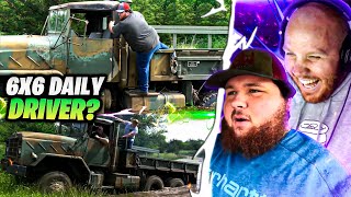 TIMTHETATMAN REACTS TO 6X6 ARMY TRUCK AS A DAILY DRIVER?