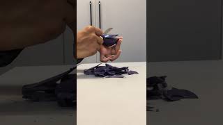 Color Drop in Candle &amp; Perfect Knife Cut 🔥 Oddly Satisfying #shorts