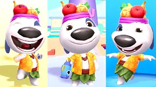 Talking Tom Blast Park Water World Hank Tropical vs Roy Raccoon Gameplay Android ios screenshot 5