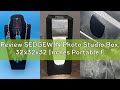 Review SEDGEWIN Photo Studio Box, 32x32x32 Inches Portable Foldable Photography Light Box Shooting T