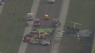 2 dead after plane traveling from Ohio State Airport crashes on Florida highway