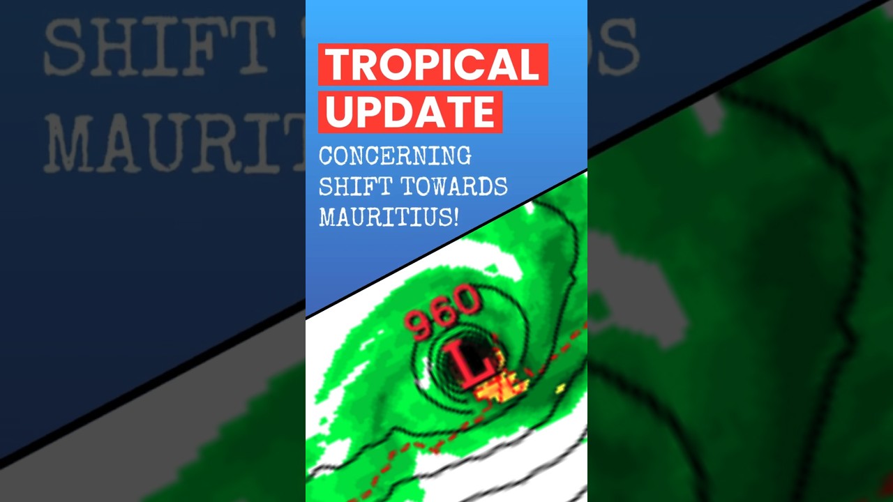 Powerful Cyclone Dudzai: Concerning Track Towards Mauritius? #weather #mauritius #cyclone