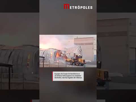Incêndio segue por 16 horas em indústria de produtos para pets em SP