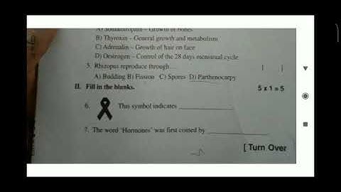fa3 10th class biology question paper // 2022 question paper