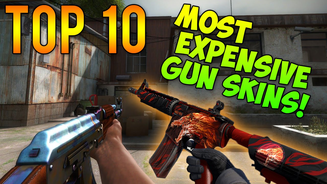 CS GO - Top 10 Most Expensive GUN Skins! - YouTube