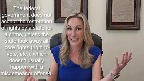 Felons Get Gun Rights Restored While Misdemeanants Lose their Rights for Life