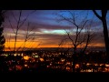 Evening Sky in time lapse photography