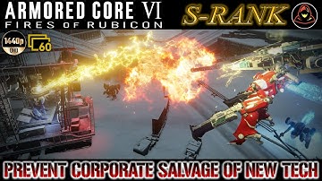 [S-Rank Gameplay]: Armored Core 6: Fires Of Rubicon - Prevent Corporate Salvage of New Tech