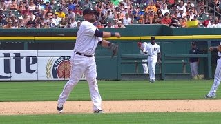 NYM@DET: McGehee lays out for a great stop at third