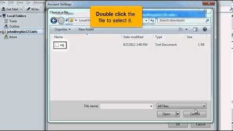 Creating a signature in ThunderBird