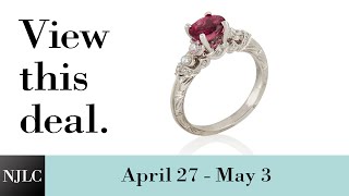 Deal of the Week: White Gold Tourmaline and Diamond Ring