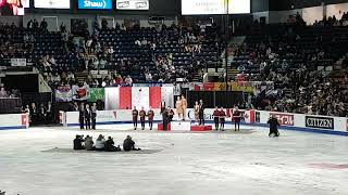 Victory Ceremony - ICE DANCE - Skate Canada 2019/10/26 15:13:46