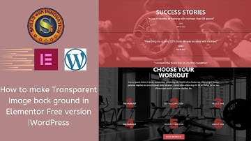 How to make Transparent Image background in Elementor Free version | WordPress|3rd | Block (part 1)