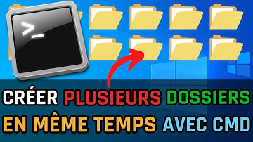 Comment créer plusieurs dossiers en même temps dans CMD ?