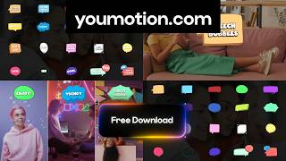 Speech Bubbles and Titles | Free 2D Text Pack (AE, PR, DR, FCPX)