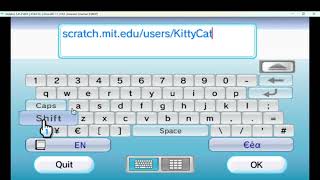 I tried going to my Scratch page in the Wii's browser...