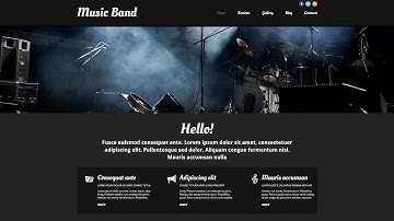 Music Band Responsive Website Template by WT - 52511