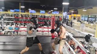 powerhouse boxing club sparring Ricardo vs James at 501 BC