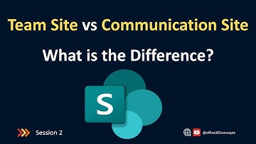 Team Site vs Communication Site in SharePoint Online | SharePoint Online Training