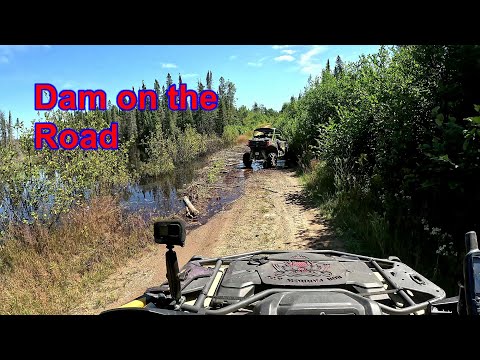Trail Across Heading to Abandoned Mine ATV Ride Can Am 700 Maverick 1000 North West Ontario