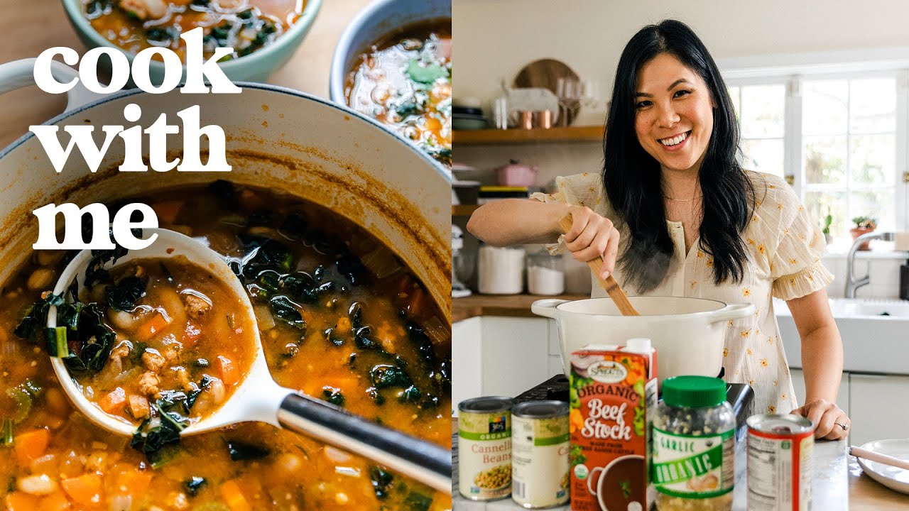 We're Cooking PANTRY SOUP - Stretching your Ingredients | COOK WITH ME