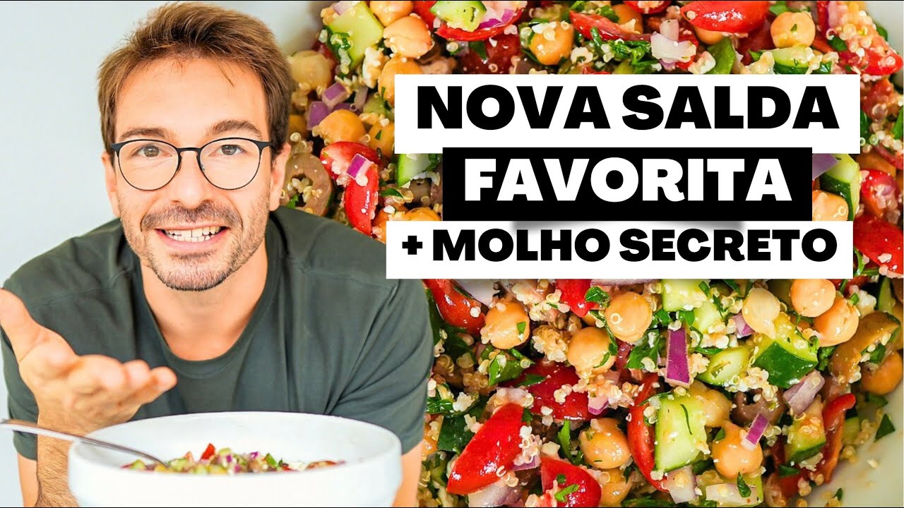 ESSA SALADA GREGA DE QUINOA SERÁ SUA SALADA FAVORITA - de Bônus um molho de salada secreto.