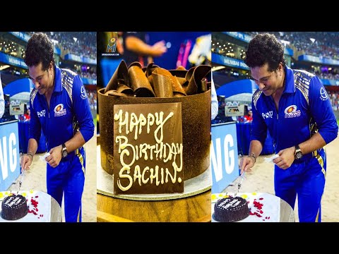 Sachin Tendulkar Birthday 2020 | Wankhede stadium | sachin birthday celebration | Mumbai indians