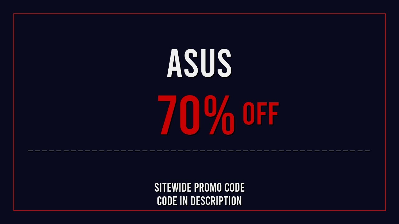 Asus Discount Code 2025 May - YouTube