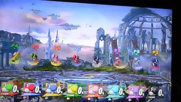 [OLD VID] [Super Smash Bros. for Wii U Glitch] Controlling 8 players with one controller