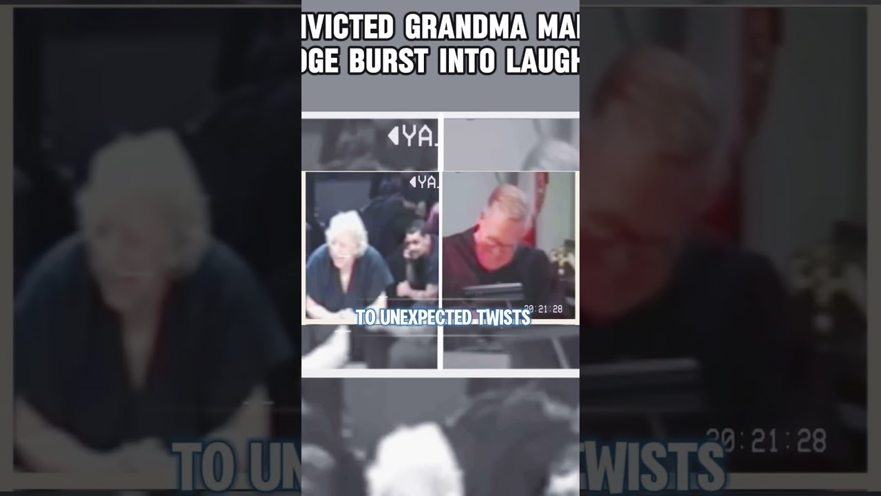 CONVICTED GRANDMA MAKES JUDGE BURST INTO LAUGHTERs #court #courtrooms #lawandorder #fyp  #fouryou