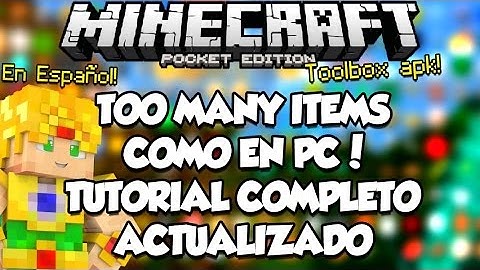 Minecraft PE 0.14.0 Mods - ToolBox for MCPE Mod Traducido al Español APK - Too Many Items